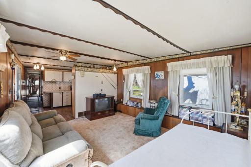 15439 Dittberners Creek Road NW Miltona MN living room - most windows have been replaced.
