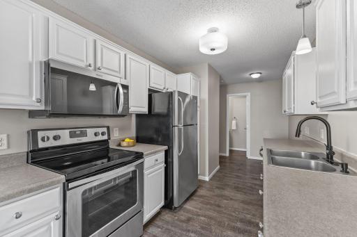 Updated kitchen with stainless appliances