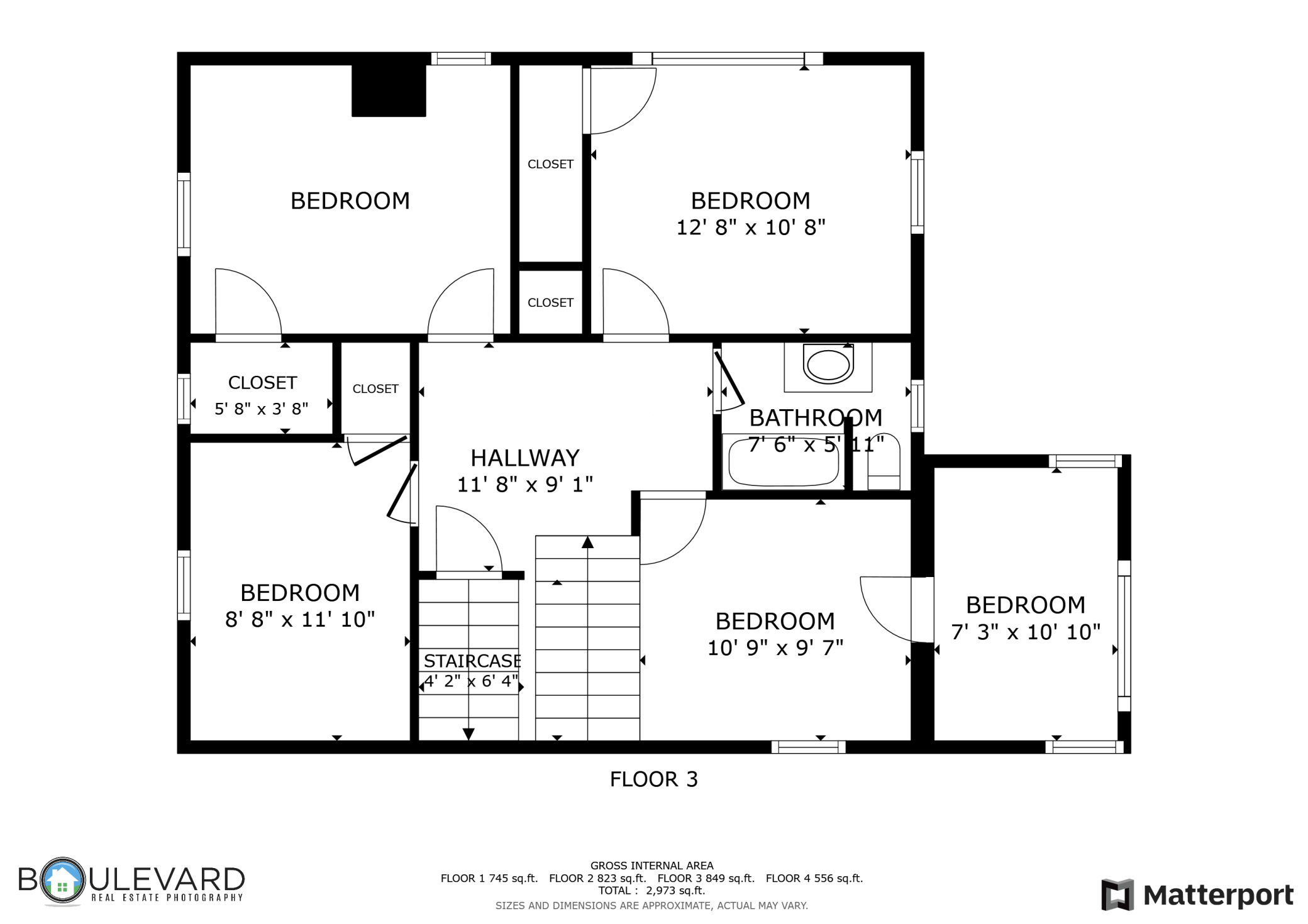 2nd level floor plan