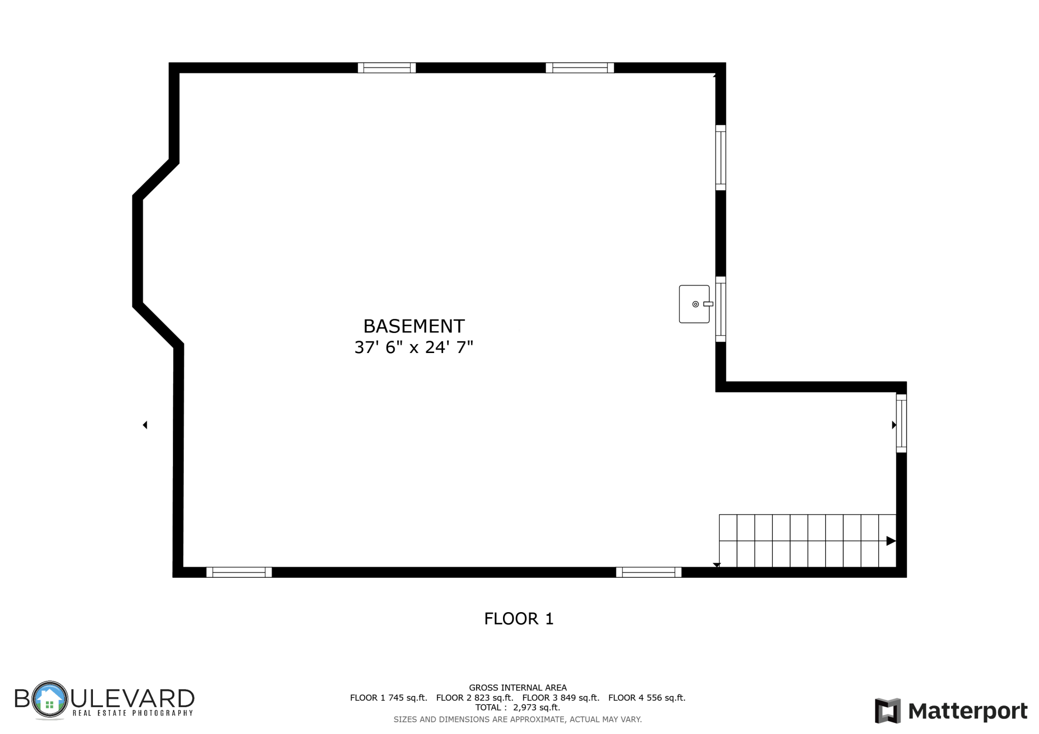 Basement floor plan