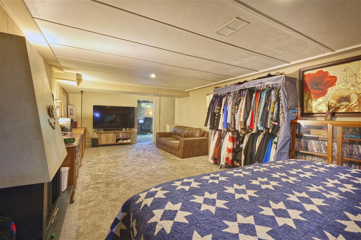 Lower level family room (current use is bedroom)
