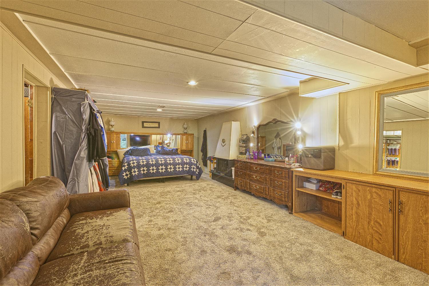 Lower level family room (current use is bedroom)