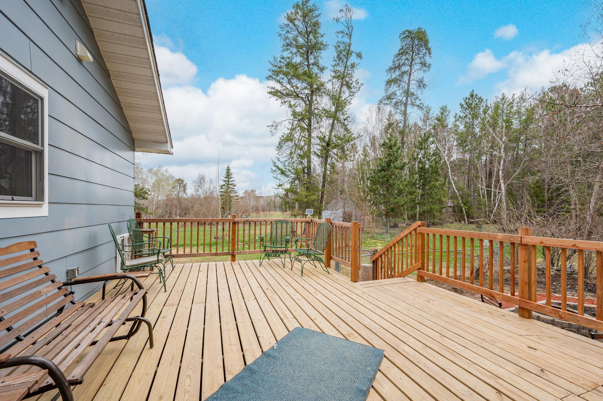 Huge back deck