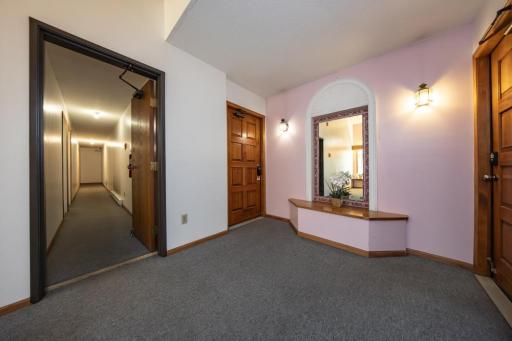Well maintained common area, and your private garage is accessible without going outside