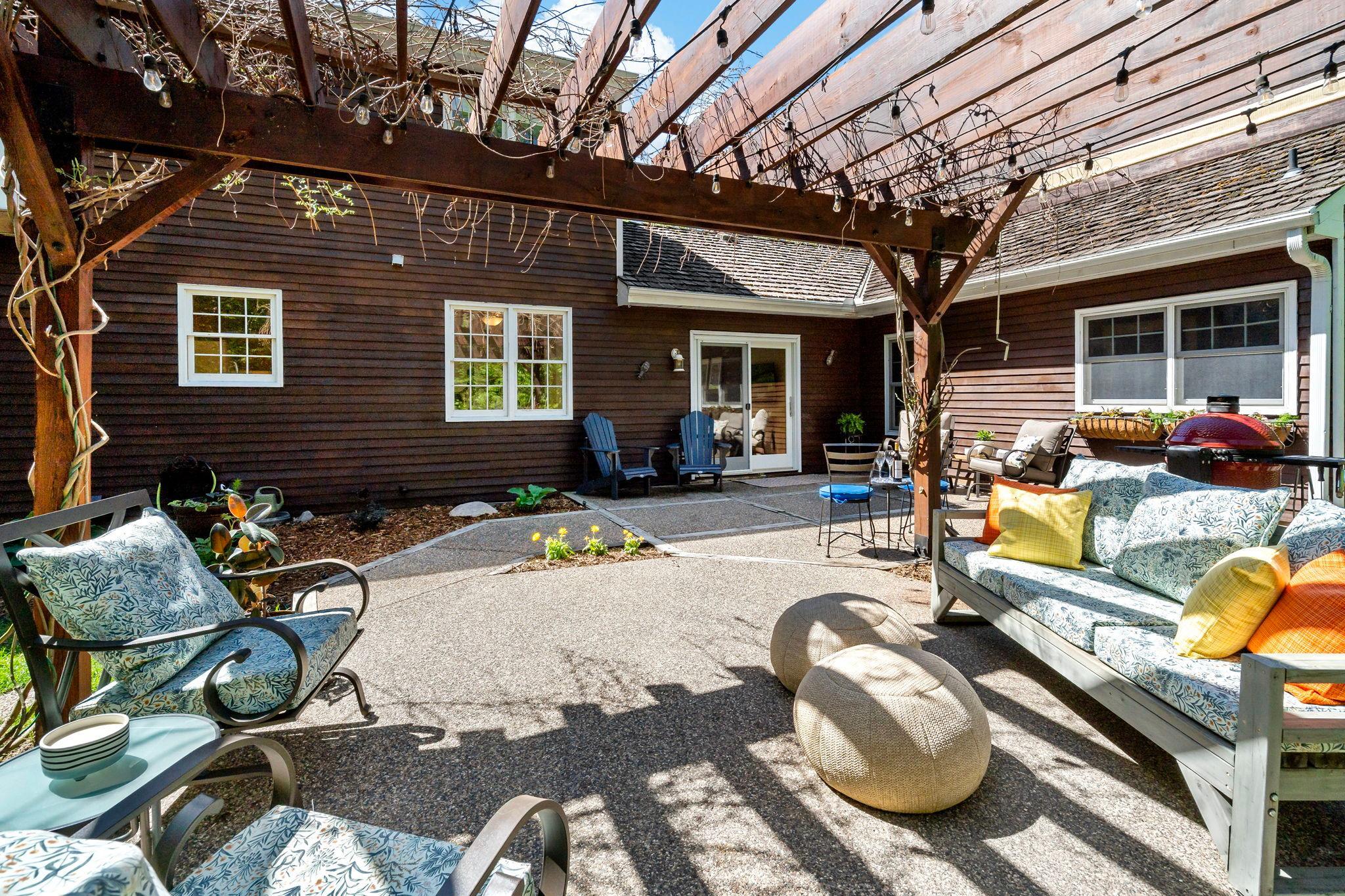 Backyard Patio.