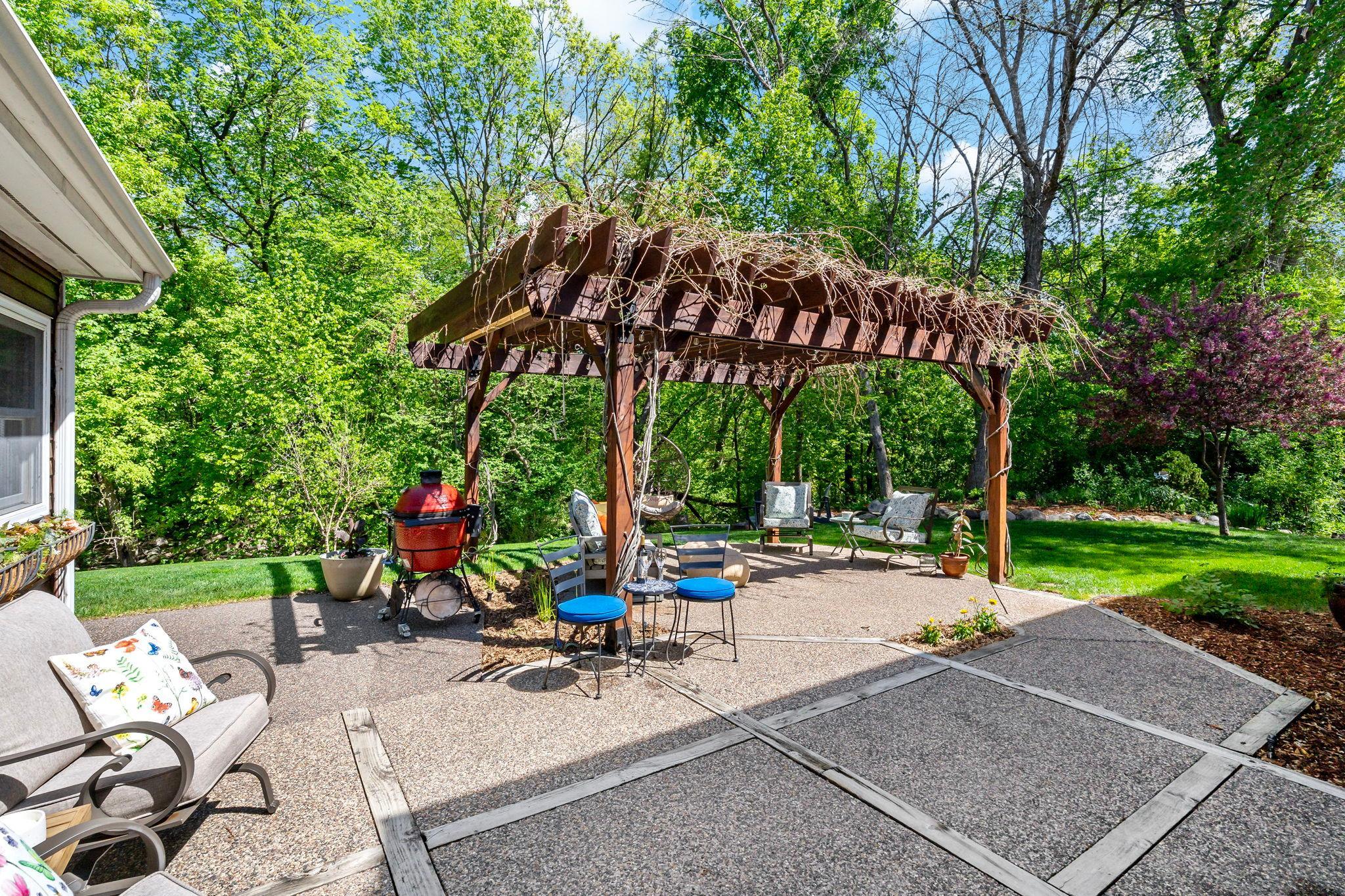Backyard Patio.