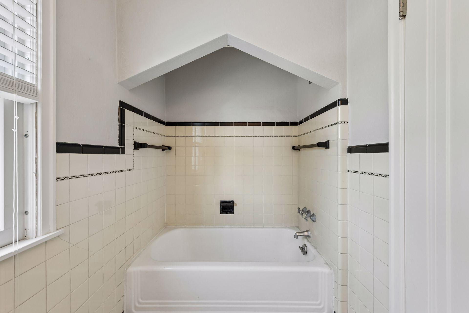 Full tub and shower