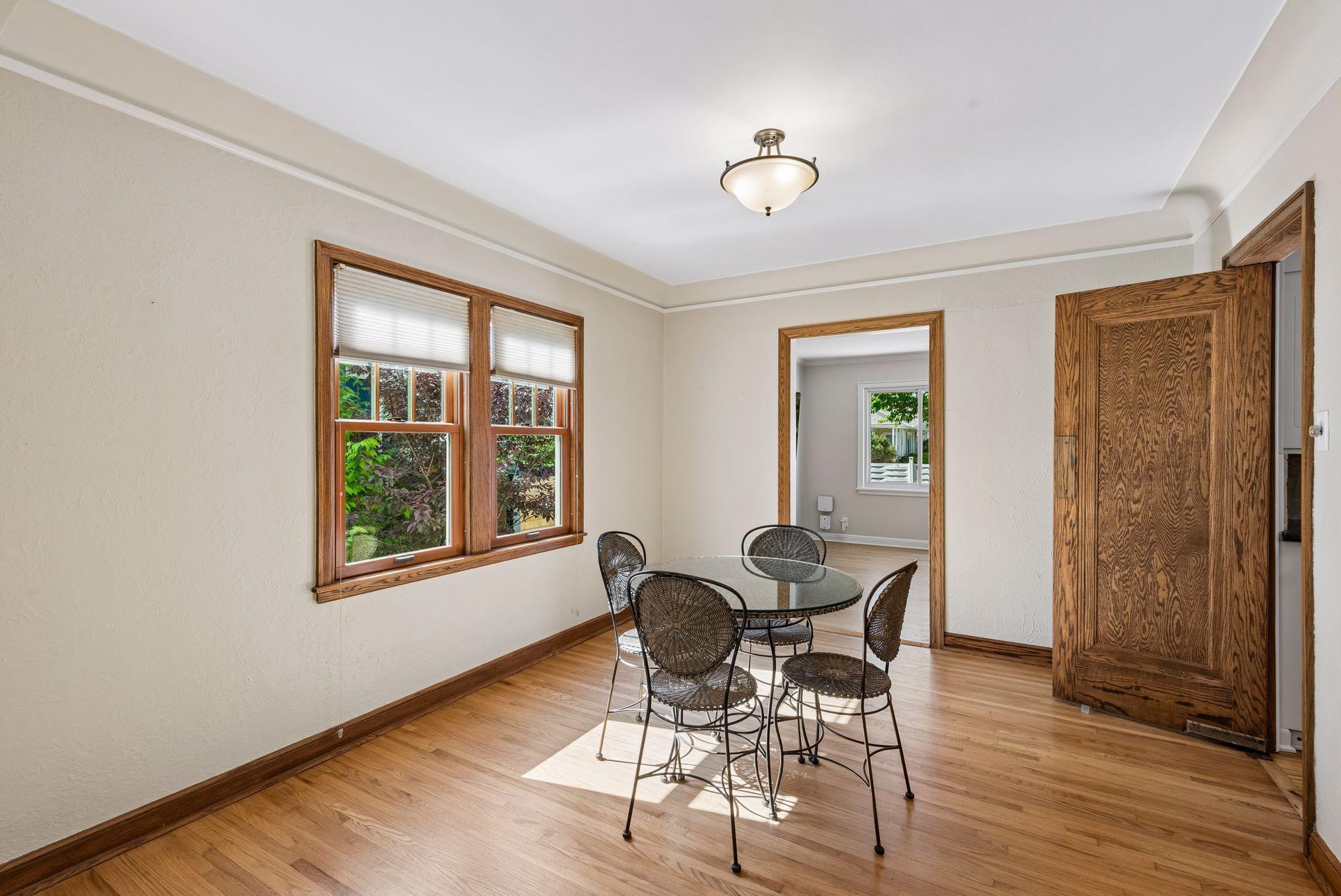Separate dining area