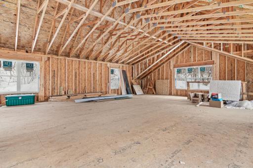 Future apartment, studio space, or a private retreat await upstairs