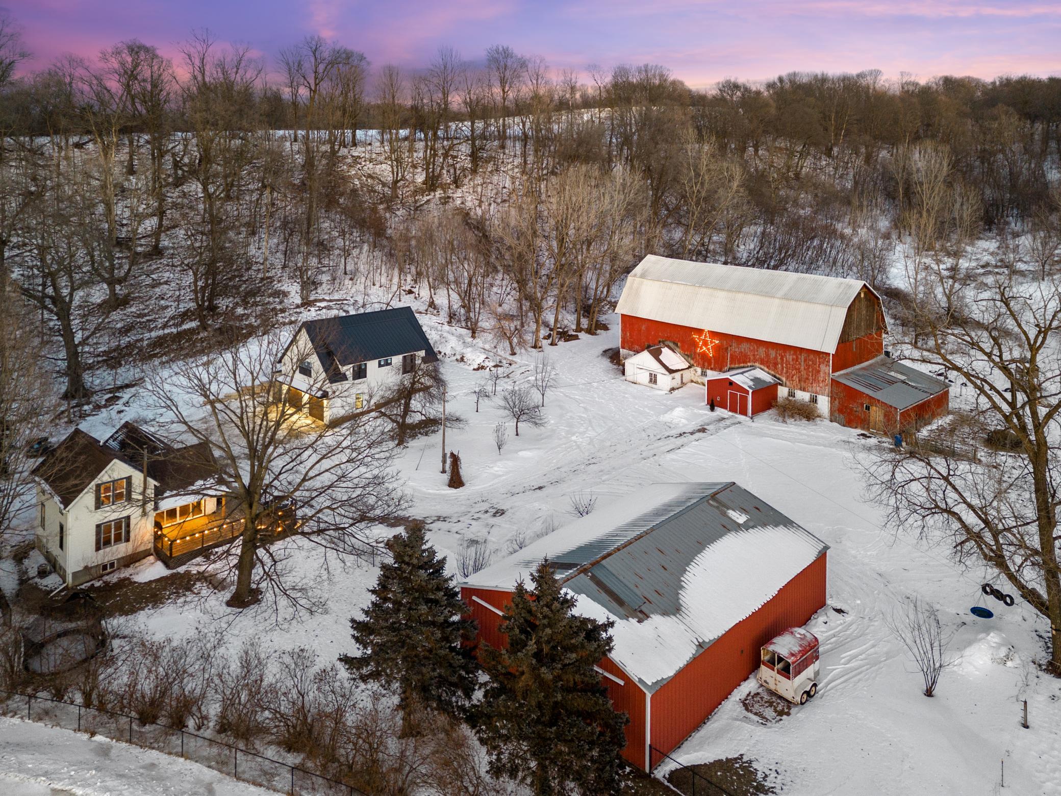 A private countryside retreat tucked among rolling hills and mature trees