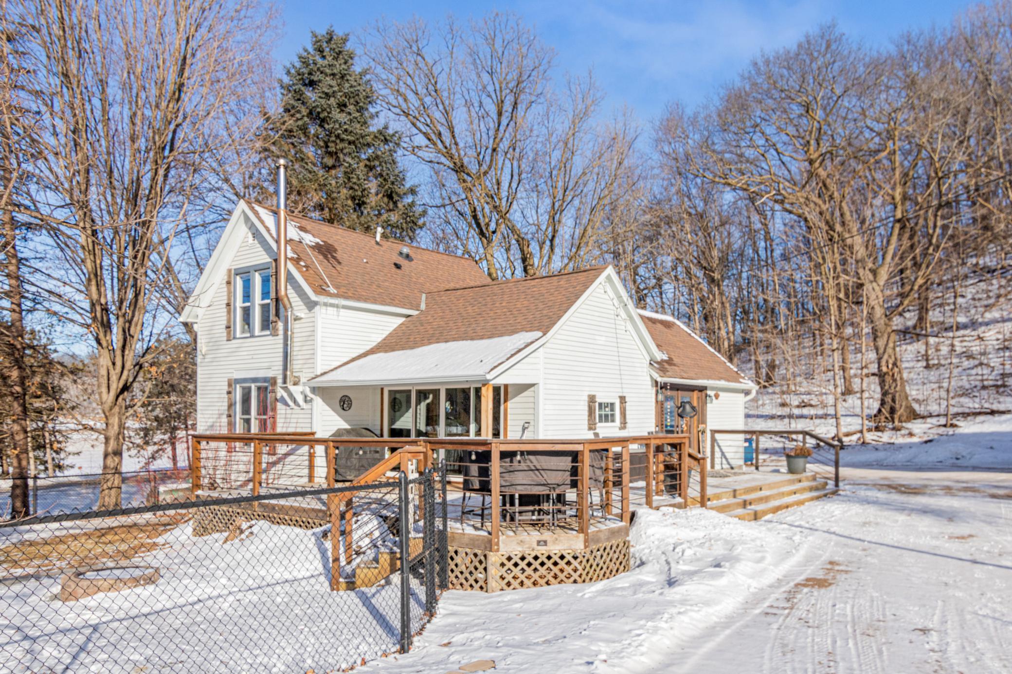 A peaceful setting where home and nature live in harmony