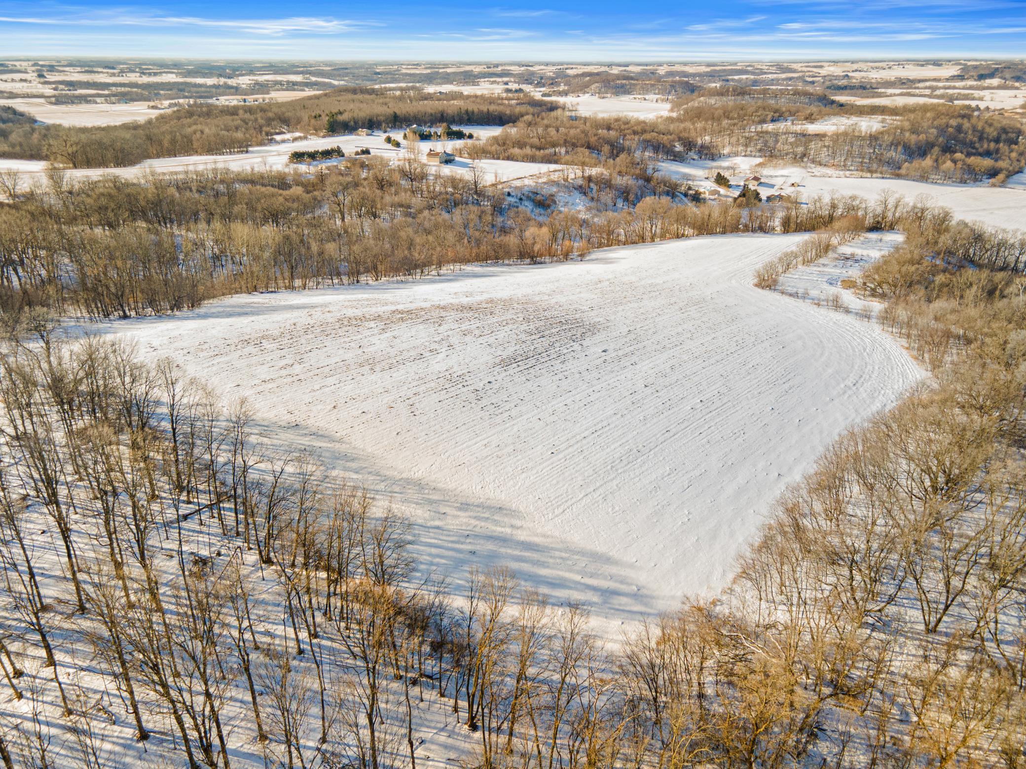 Tillable acreage stretches across the blufftop countryside