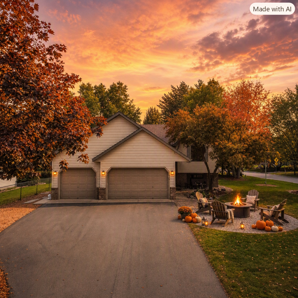 It’s Fall in Victoria — perfect for cozy fires with friends under crisp night skies. This flat lot features a built-in paver fire area and a 3-car garage with extra side parking. It’s Fall in Victoria