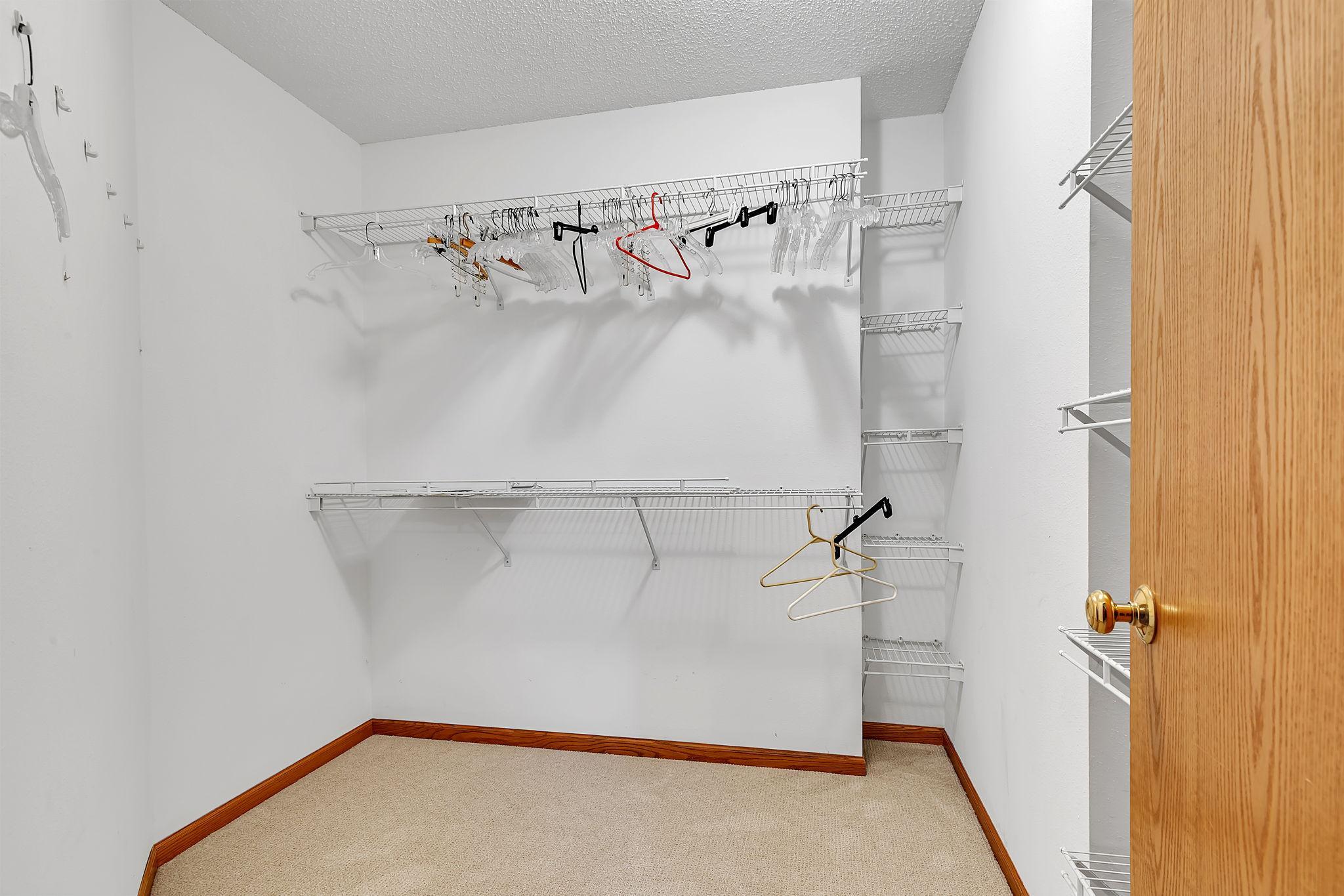 Primary walk-in closet