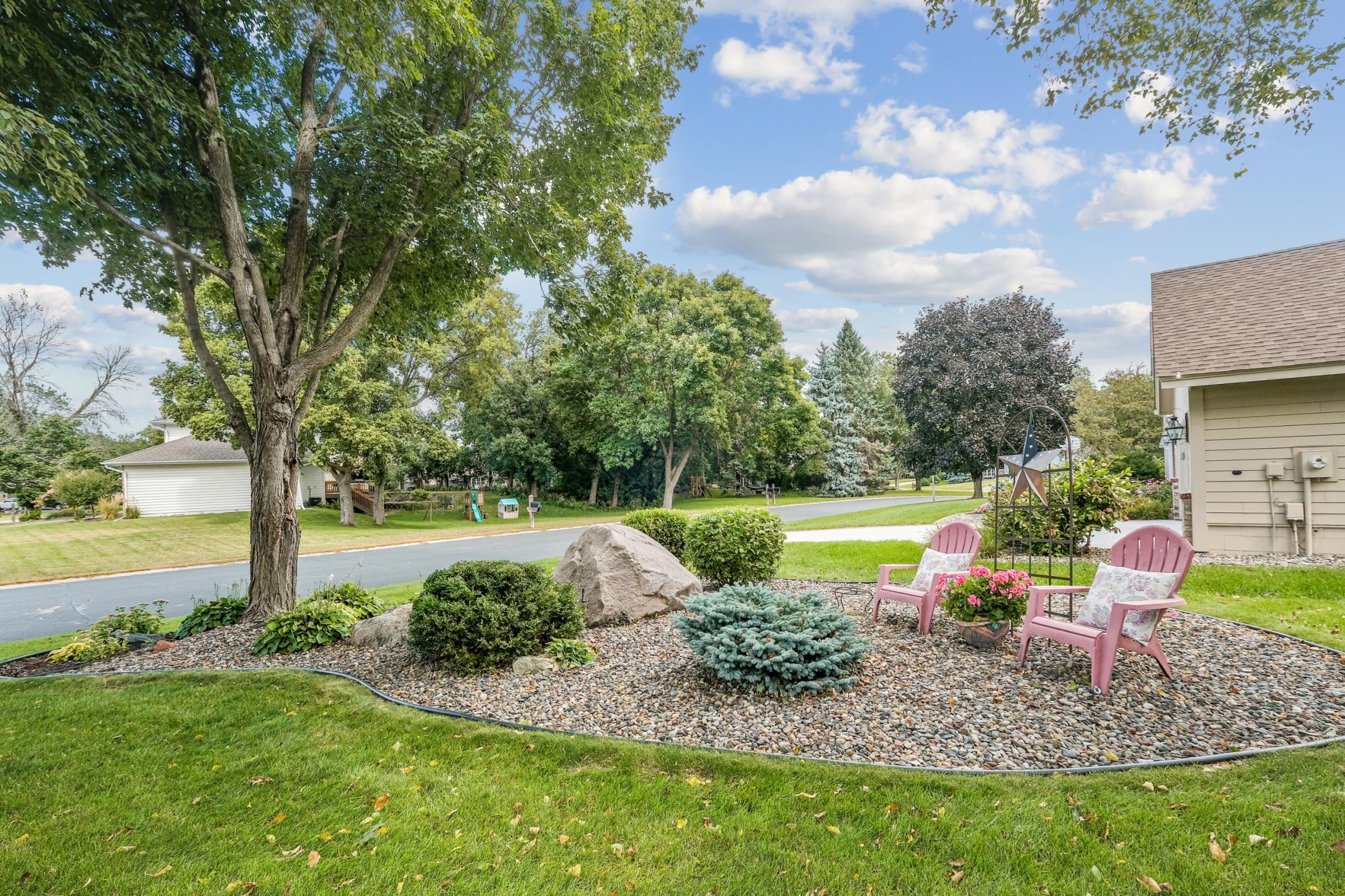 Upgraded landscaping