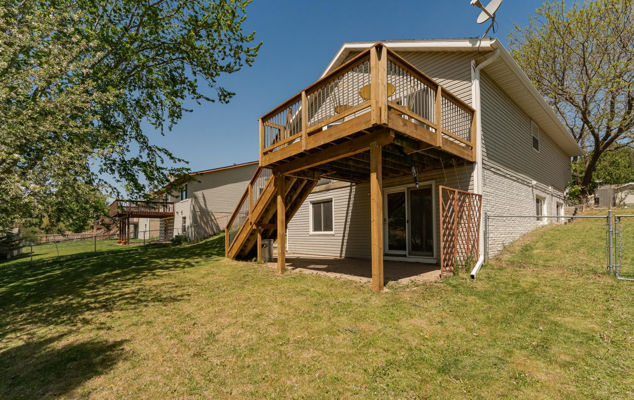 Patio off of Walk Out Basement