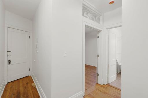 Condo is complete with hardwood floors and historical charm
