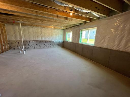 (Photo is of the actual home in progress.)