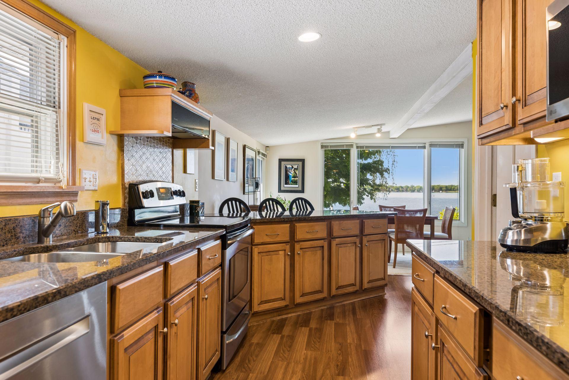 Beautiful Refaced Cabinets & Granite Counters
