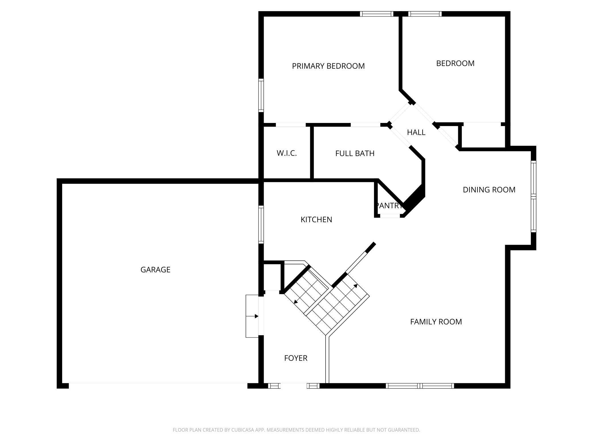 Main level floorplan - 5091 Arrowood Lane North