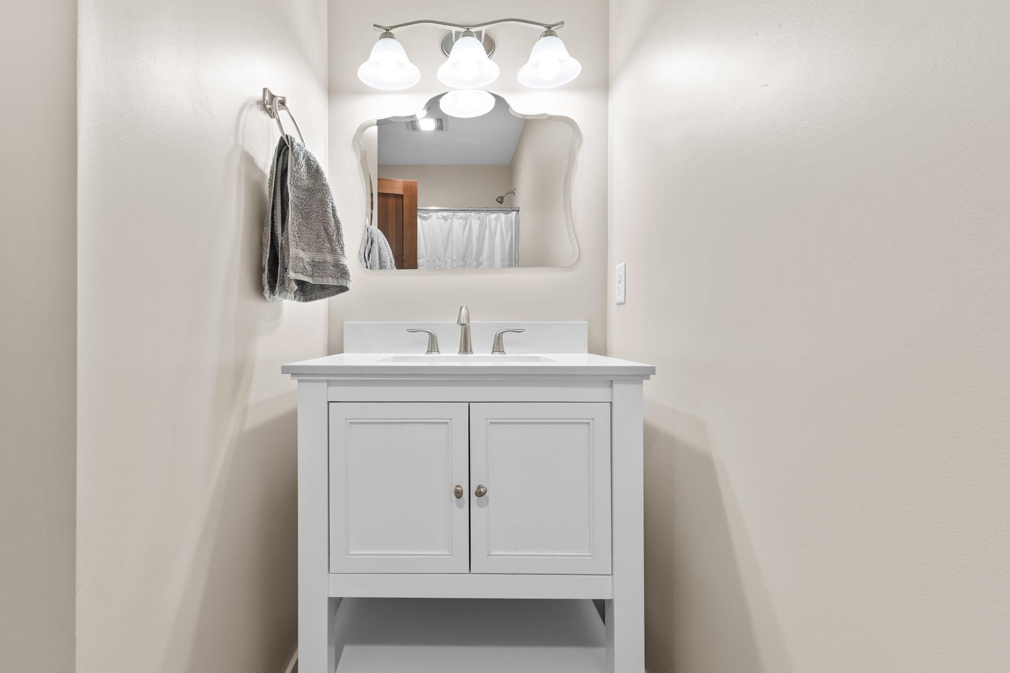 Main floor bath vanity