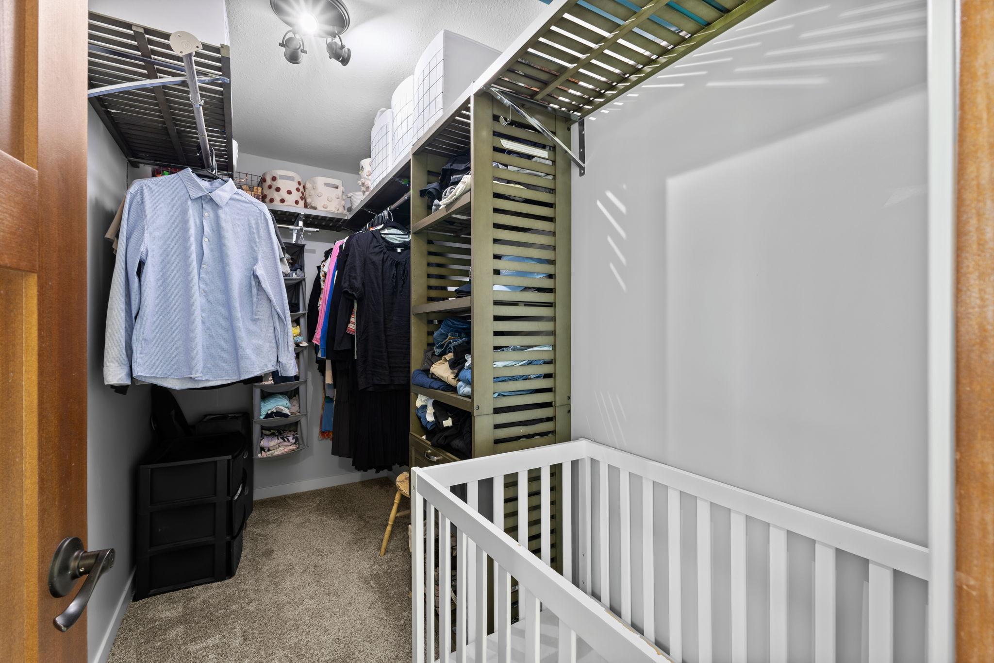 Primary walk-in closet