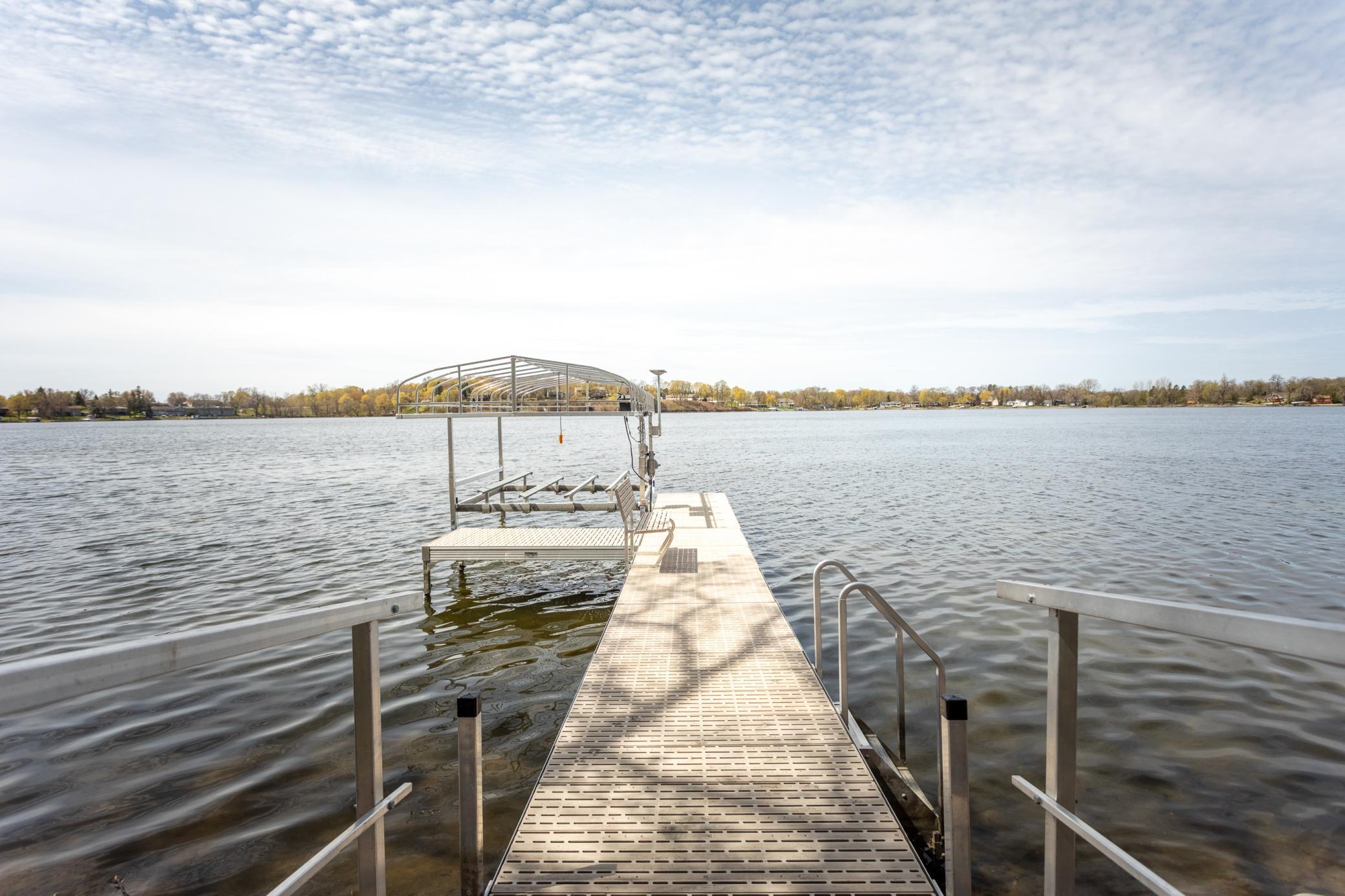 Dock and lift are excluded from the sale but can be purchased separately