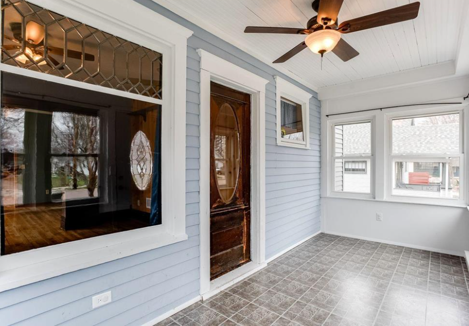 Classic front porch with all the old world charm