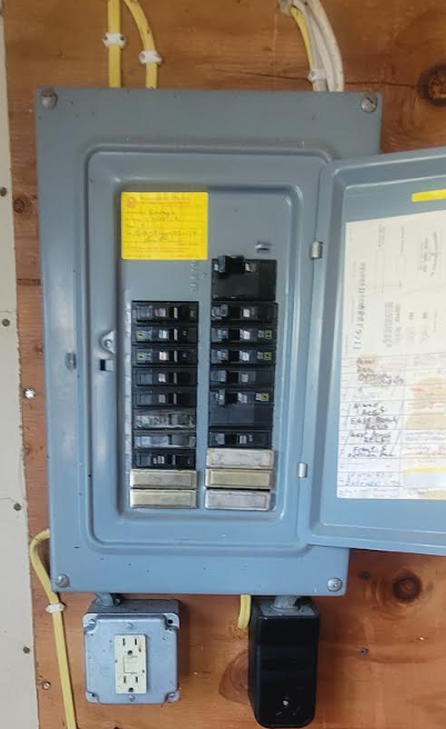 4 car garage electrical panel