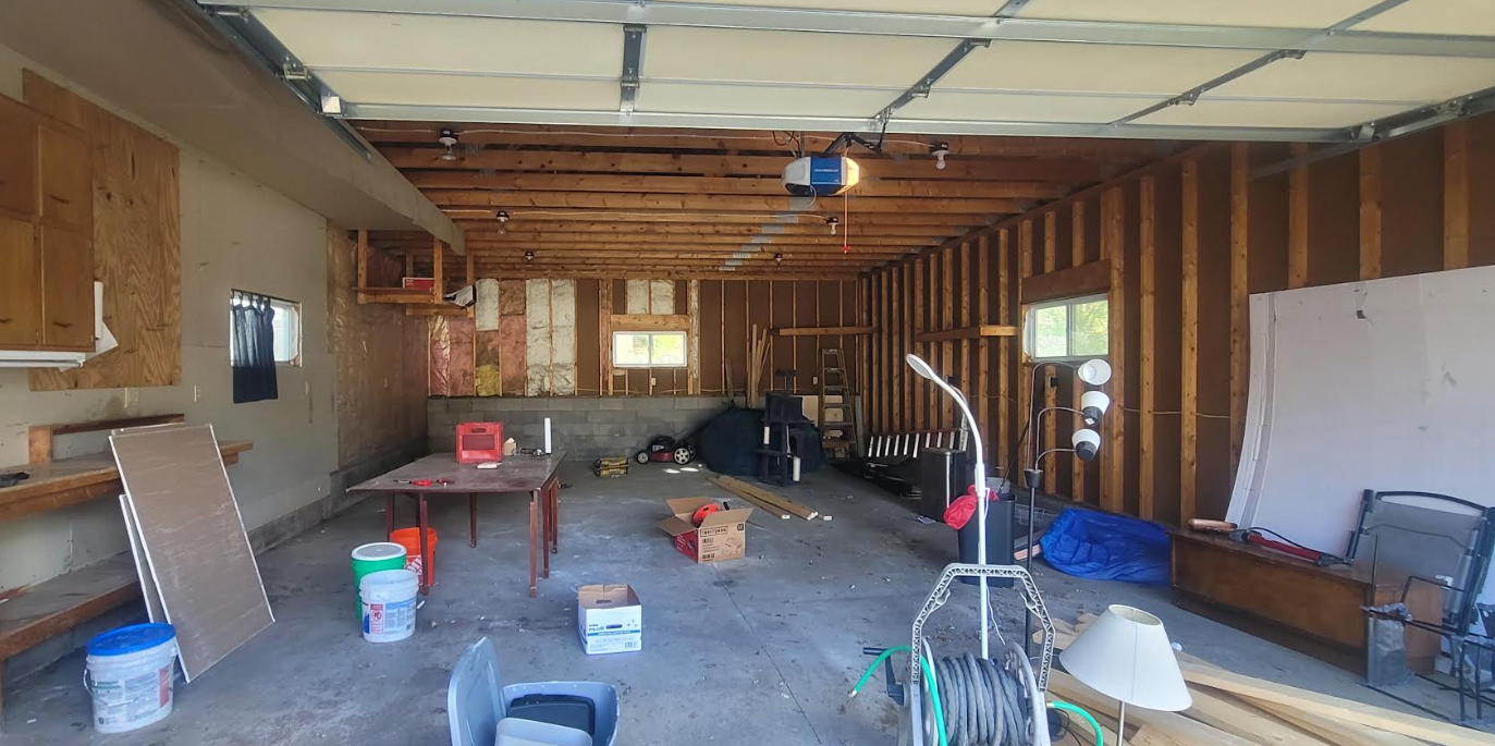 4 car garage that ready for your finishing touch