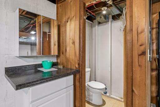There is also another bathroom down here.