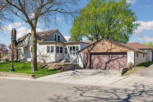 Steps from the home is the oversized two car garage- hard to find in the area!