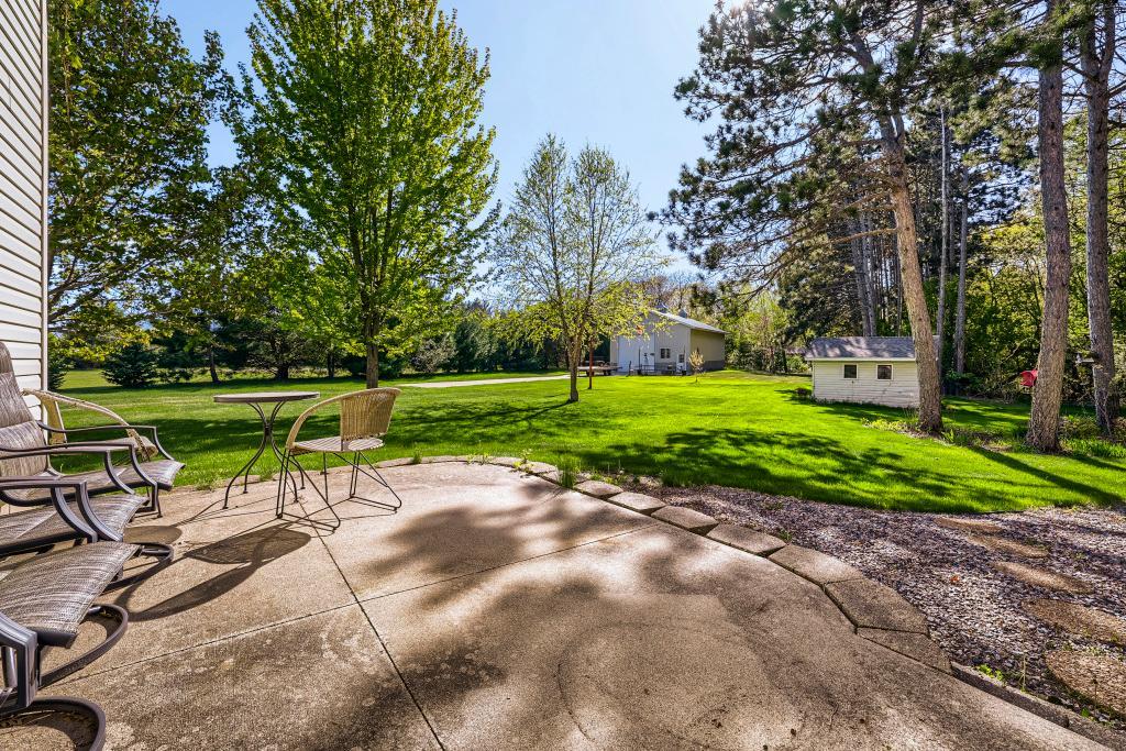 Patio and secluded private yard