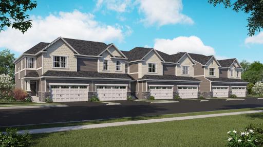(Exterior rendering, actual homes finishes will vary) The Taylor has a stunning exterior!