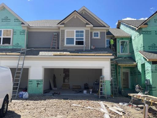 (Photo is of the actual home in progress.)