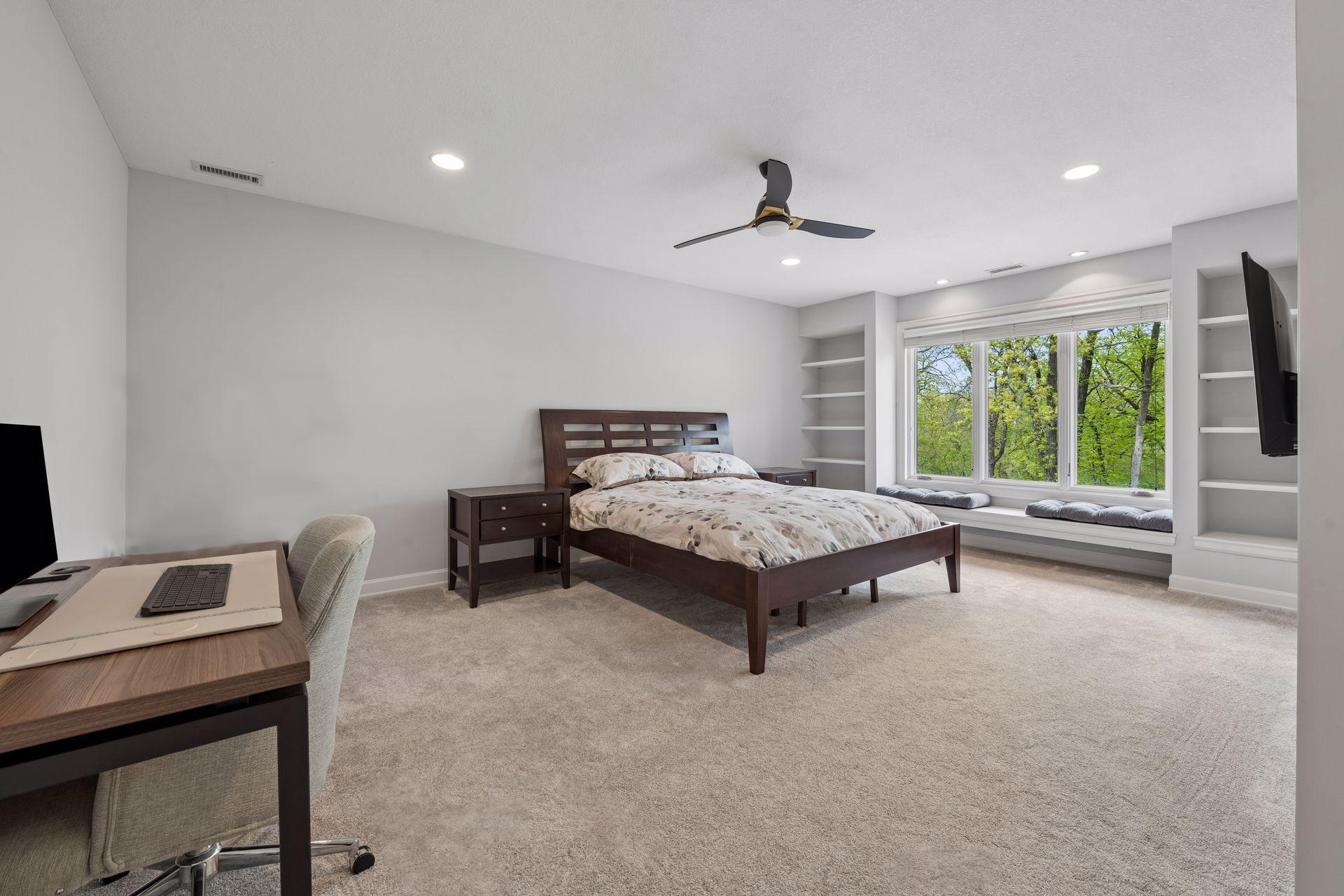 The additional bedrooms in the upper level feature delightful window seats, fresh paint, and are connected by a jack and jill bathroom.