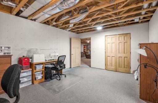 LL "almost a bedroom" - closet and entry doors are in!