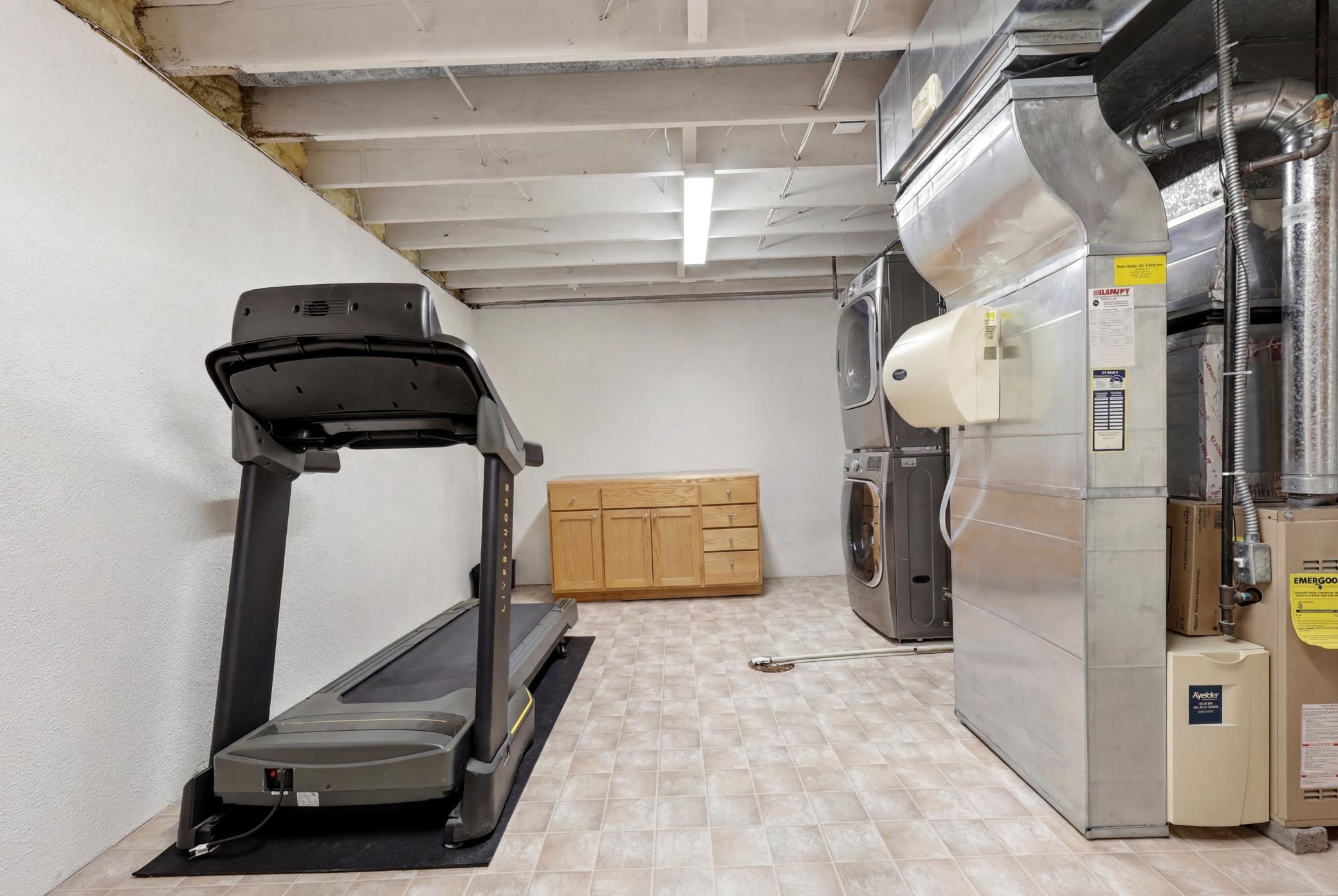 Utility room in basement