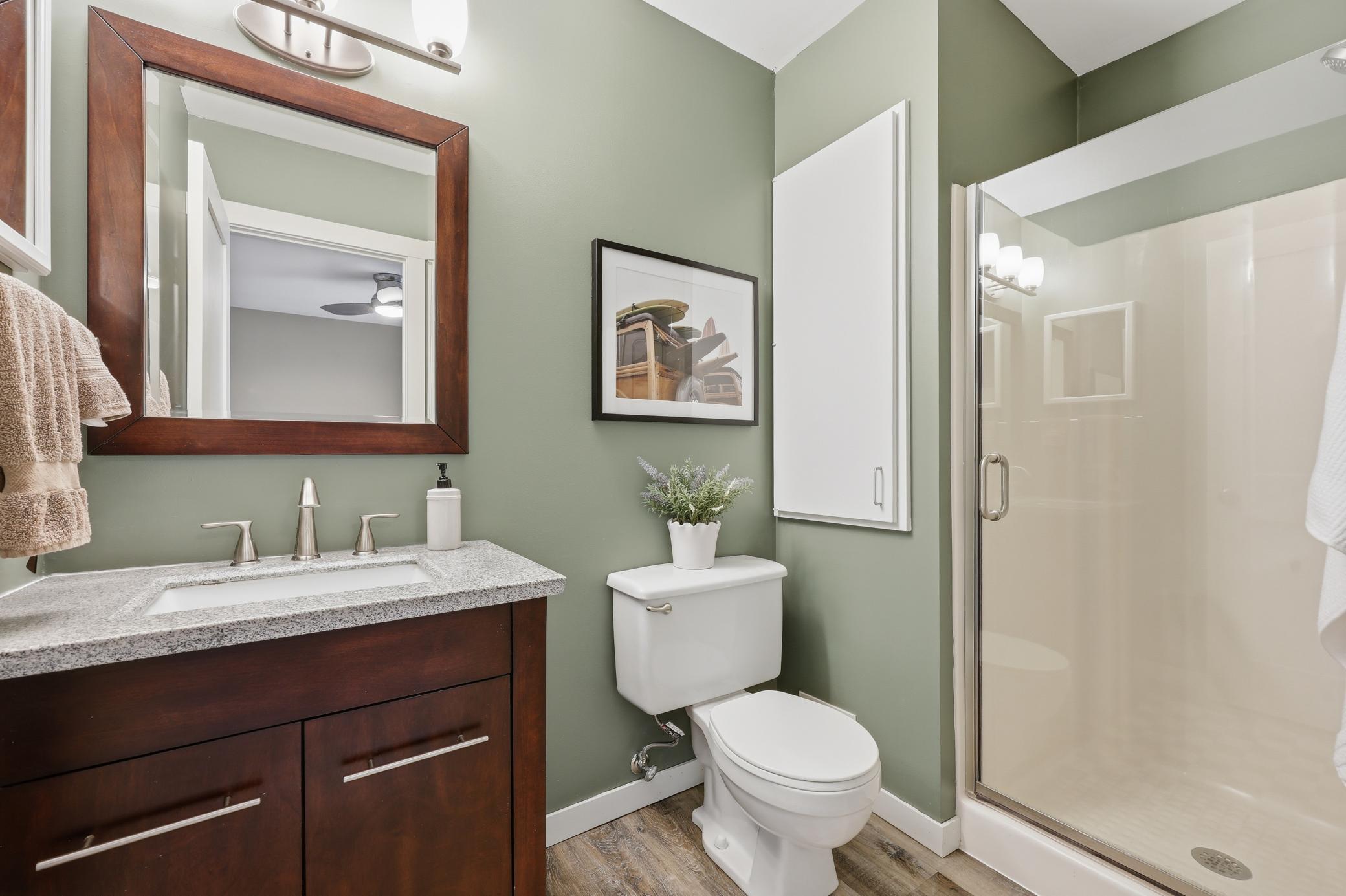 3/4 bath in primary