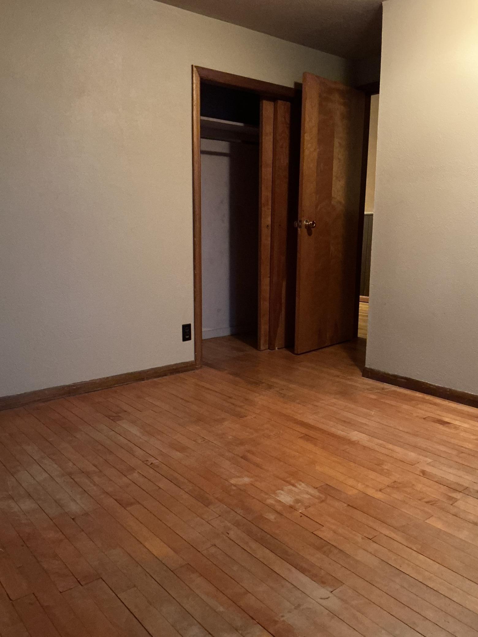 3rd bedroom with hardwood floors upstairs and located near a 3/4 bath.