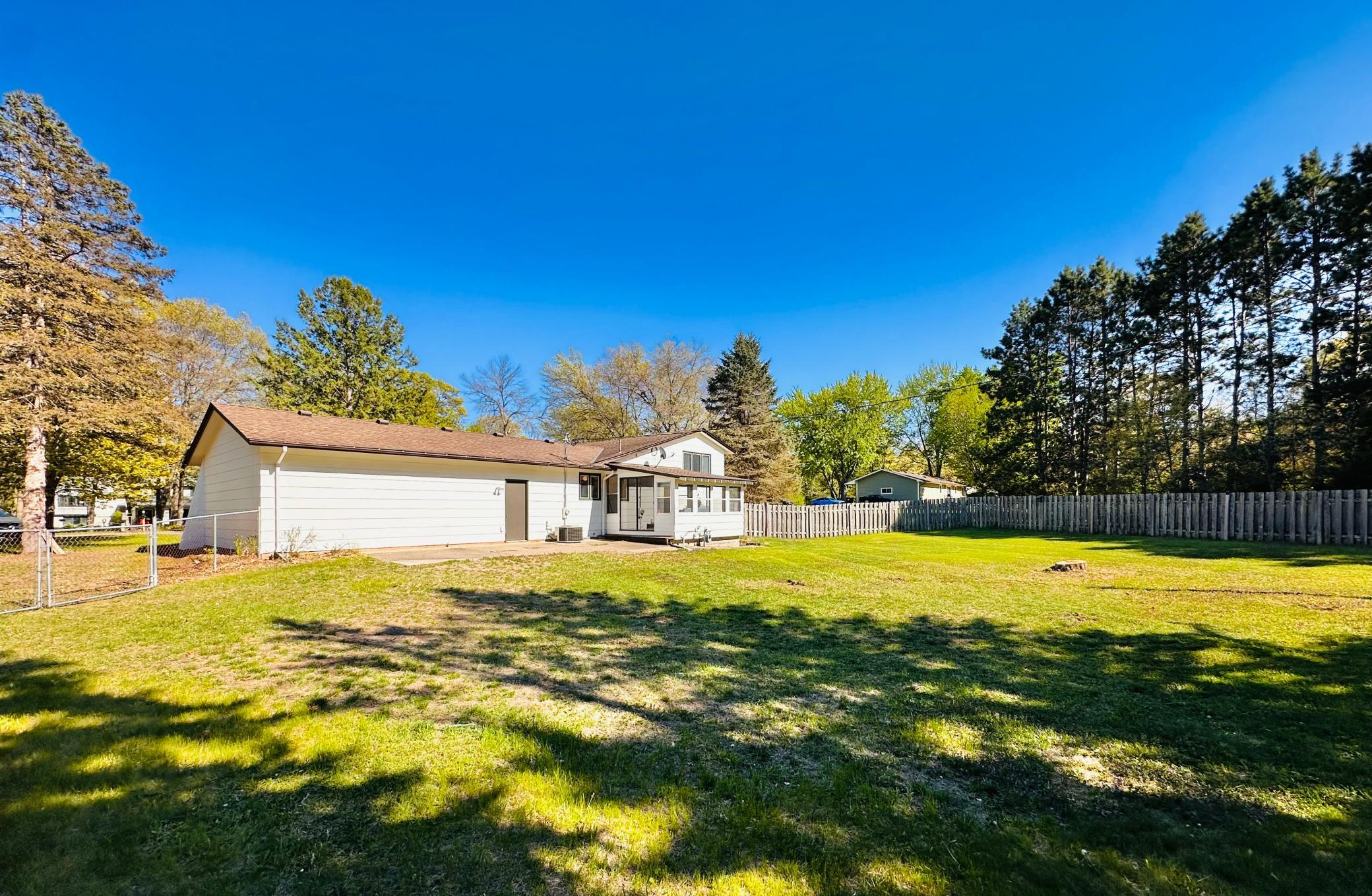 A look at the back of the home