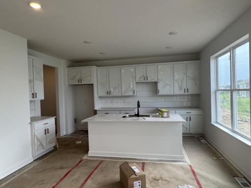 (Photo is of the actual home in progress.)