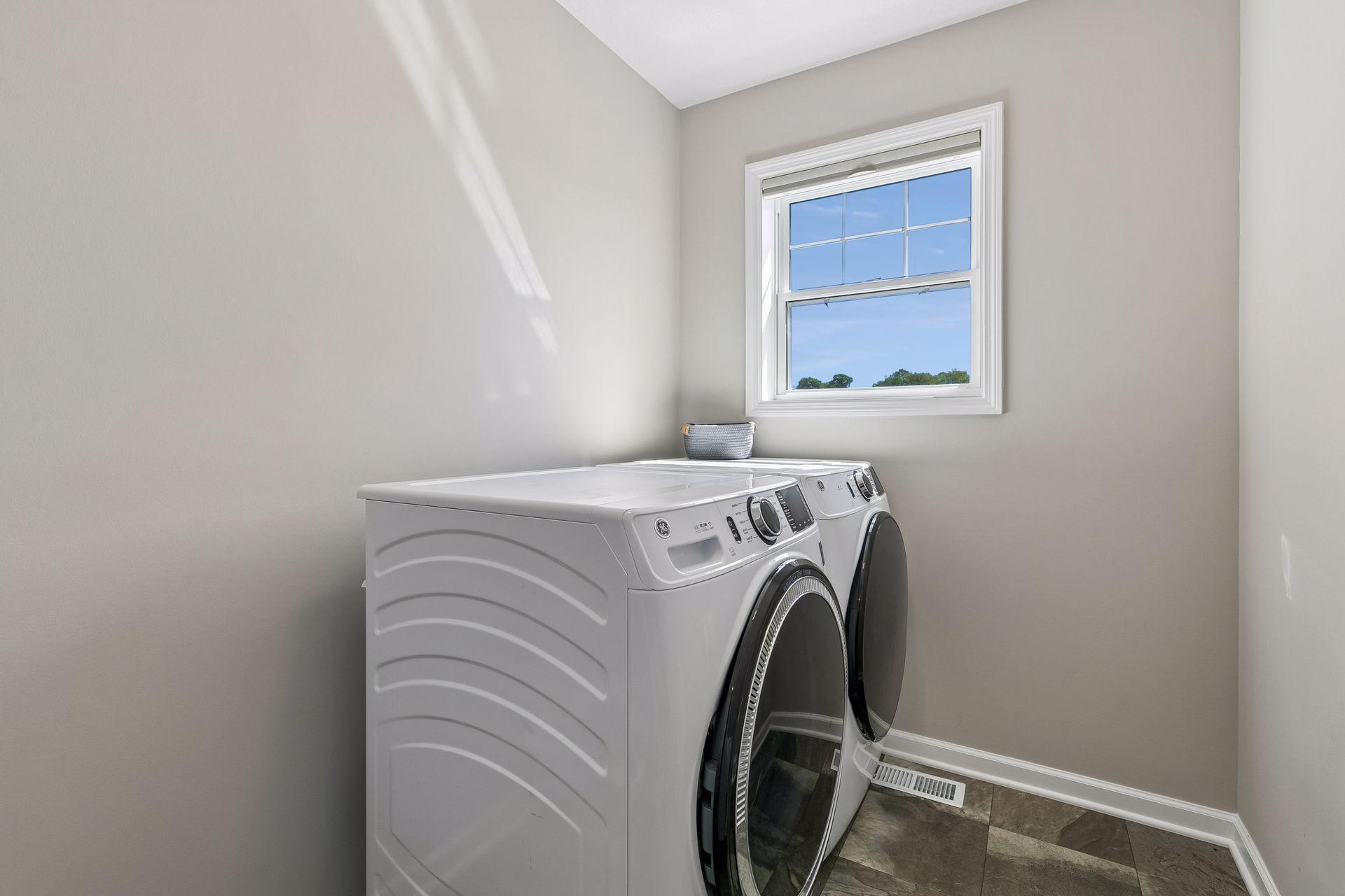 Upper level laundry