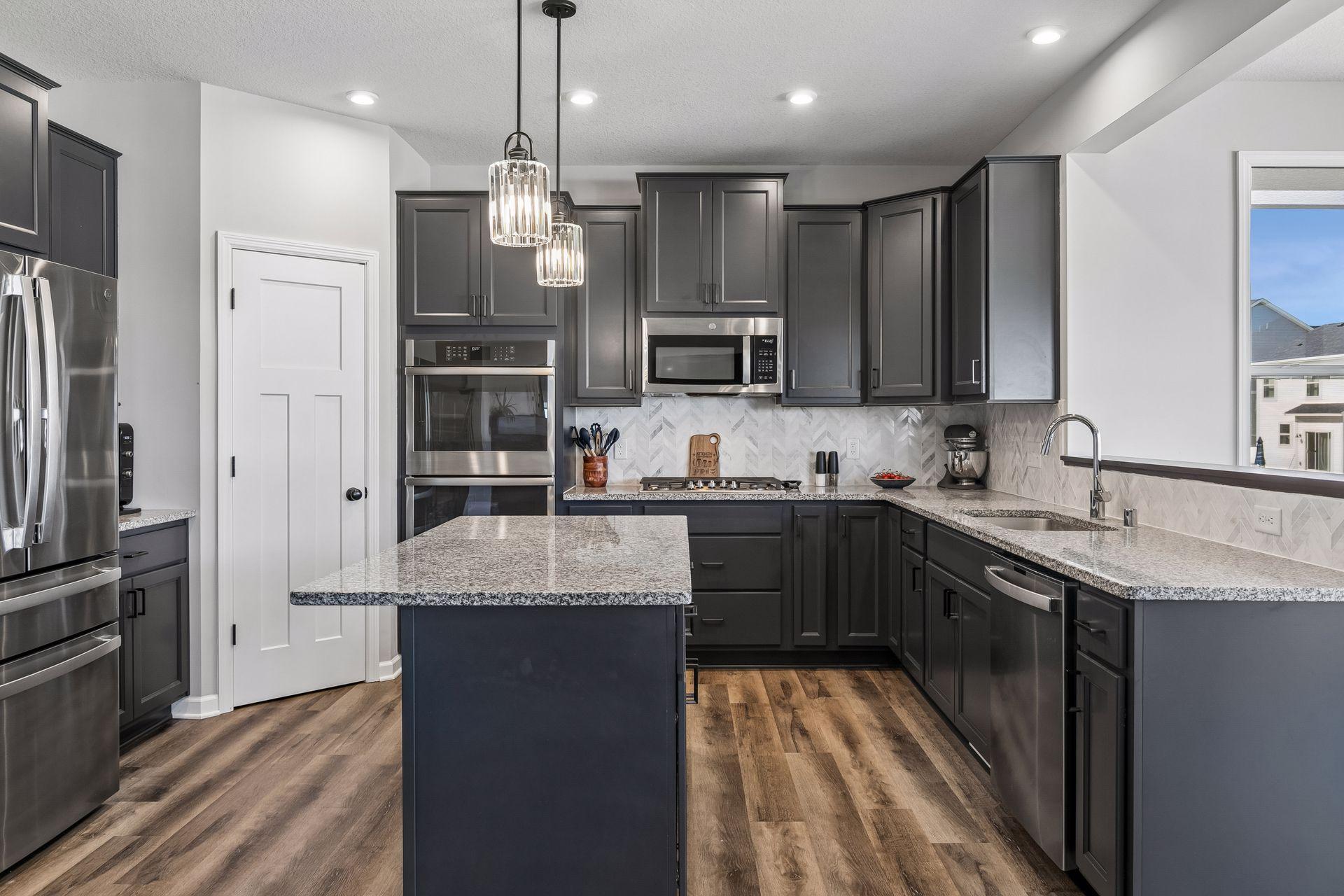 Kitchen features walk-in pantry