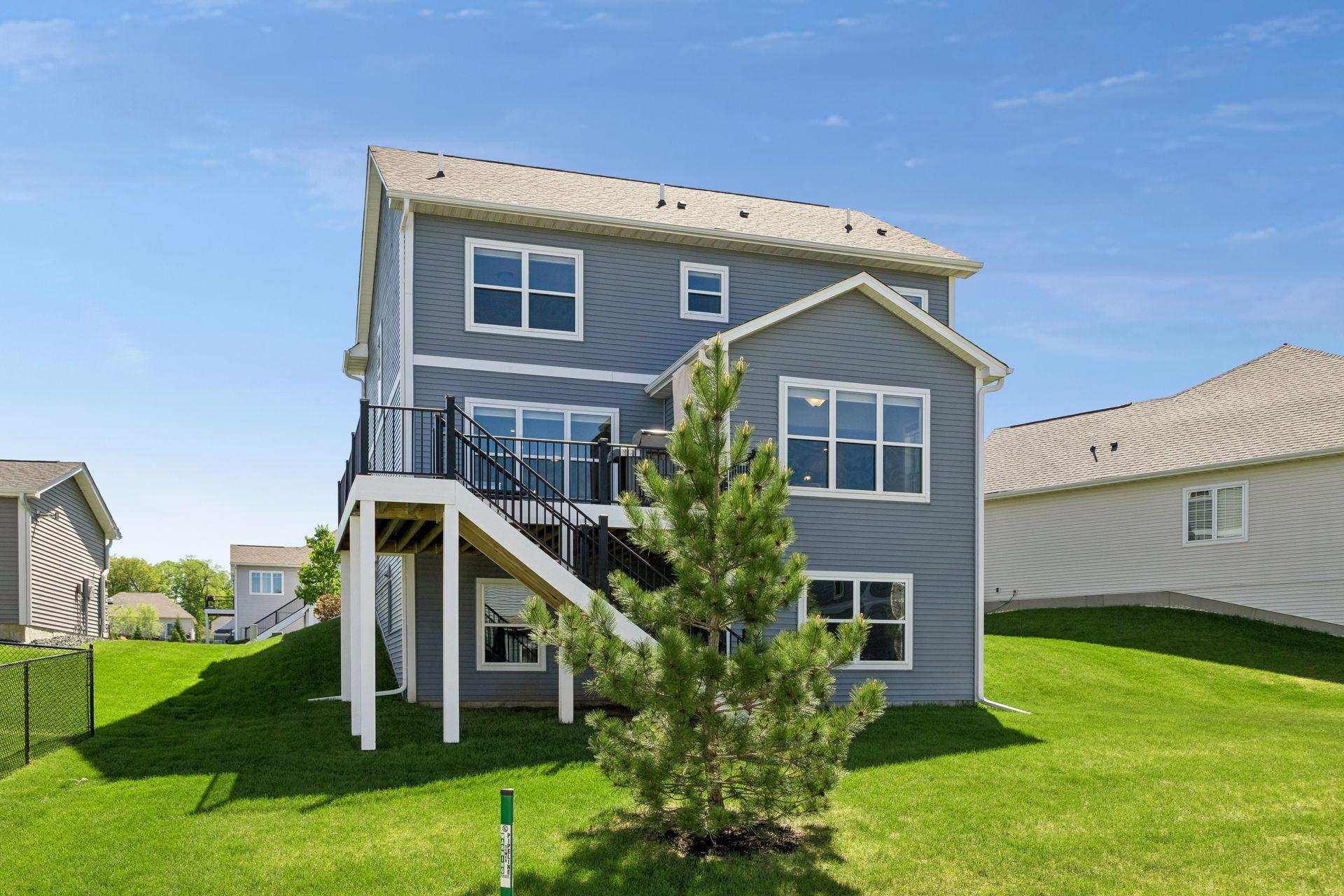 Back of home and deck
