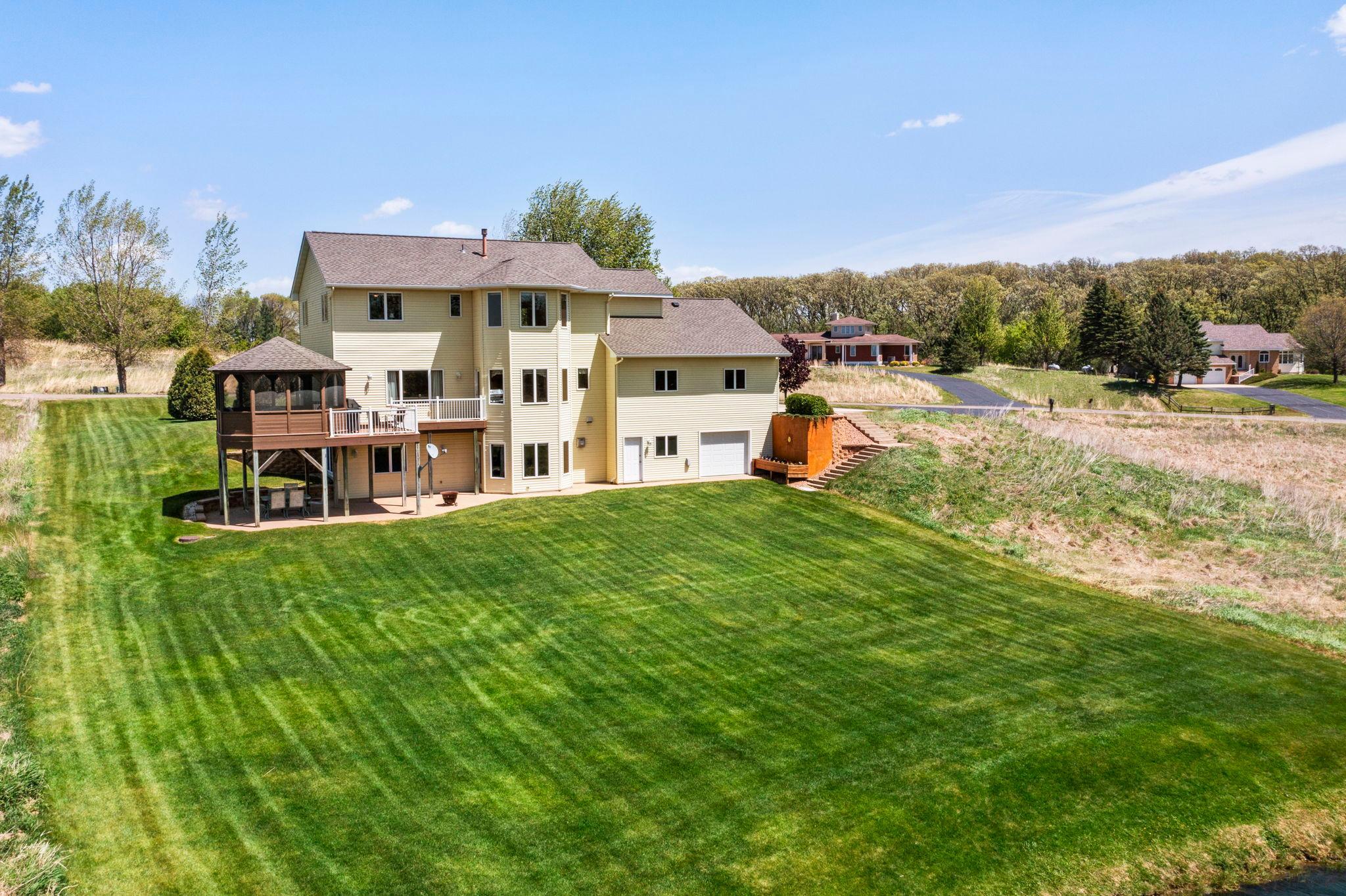 Expansive backyard space.