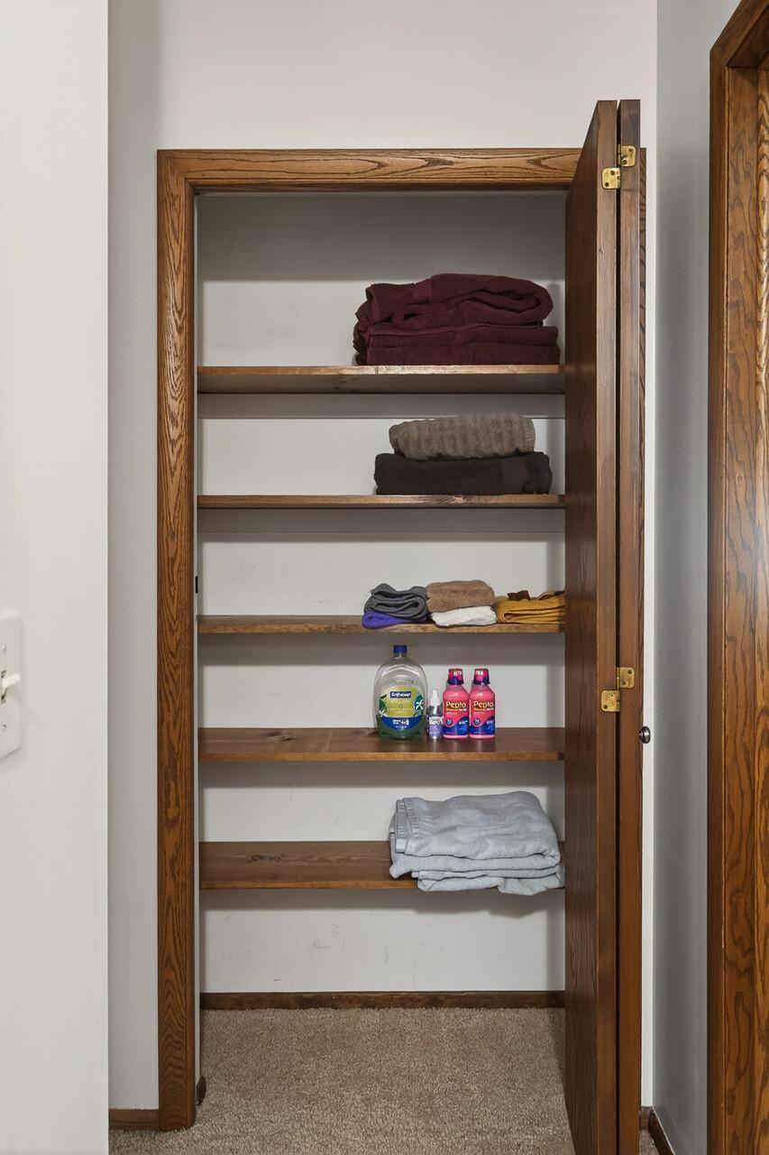 Hallway linen closet