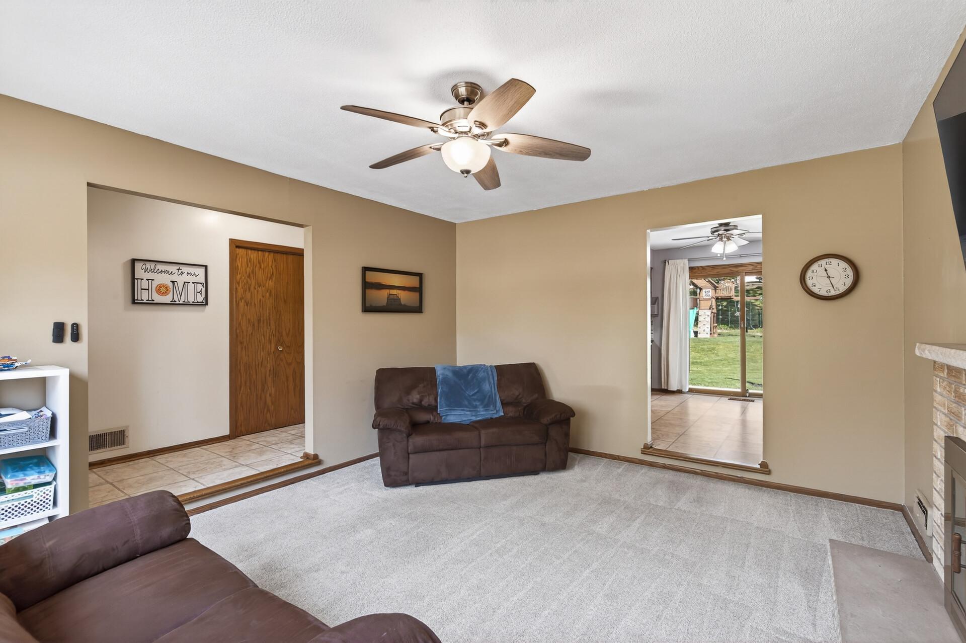Comfortable main level living with open flow