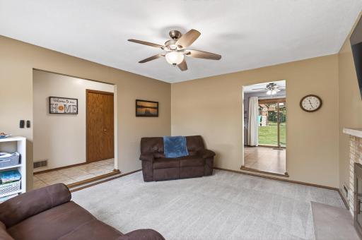 Comfortable main level living with open flow