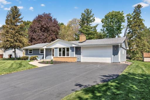 Spacious driveway and attached 2-car garage